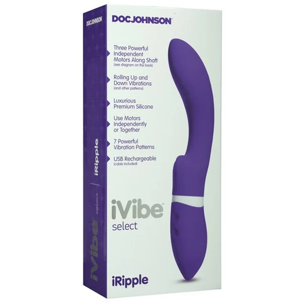 iVibe Select iRipple Massager Purple Color - Doc Johnson — image 5 of 7