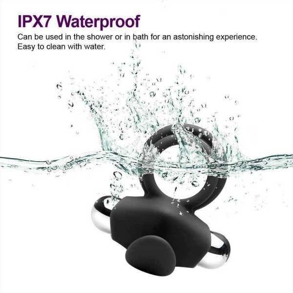 Silicone Flicker Vibrating Cock Ring & Penis Enhancer by Lynk Pleasure