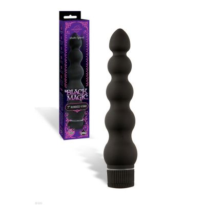Doc Johnson Black Magic 7 3 Ribbed Vibrator