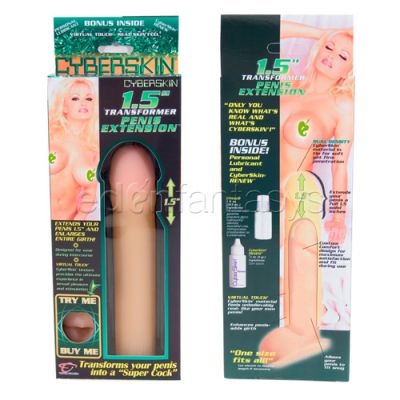 Cyberskin transformer penis extension