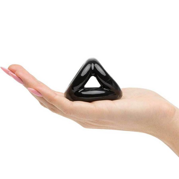 Oxballs Tri-Sport 3 Ring Cock Sling and Ball Stretcher Black