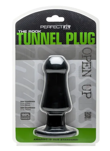 Perfect Fit Rook - Tunnel Plug - Black — image 4 of 5