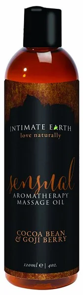 Intimate Earth Sensual Massage Oil - 120 ml Cocoa Bean & Gogi Berry — image 2 of 2