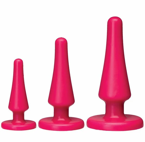 American Pop Launch Silicone Anal Trainer Set - Pink — image 3 of 4