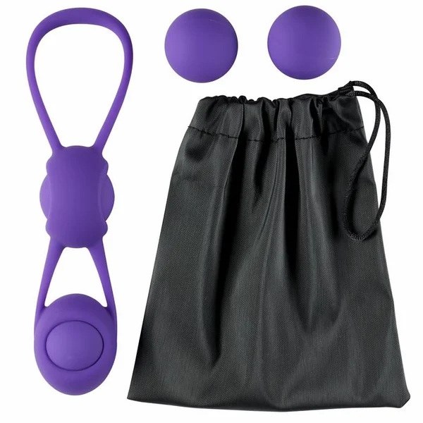 Cloud 9 - Kegel Training W/4 Weighted Balls & Pouch Purple Premium Silicone — image 11 of 12