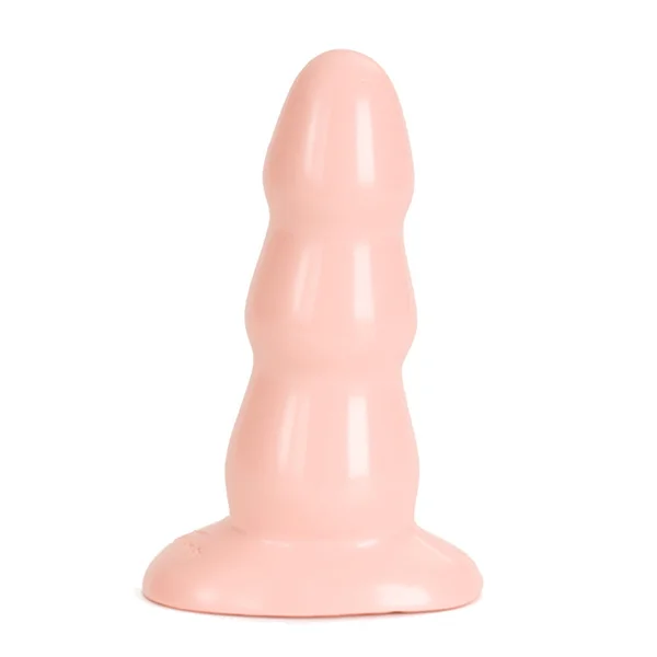 Triple Ripple Butt Plug - Medium White — image 10 of 10