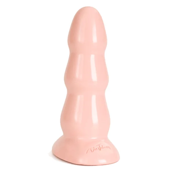 Triple Ripple Butt Plug - Medium White — image 9 of 10