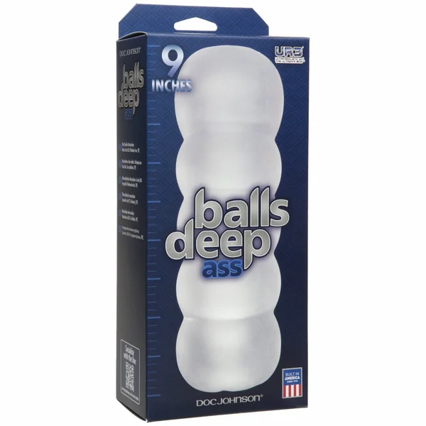 Balls Deep The Bad Ass 9 inch Stroker - Frost — image 6 of 6