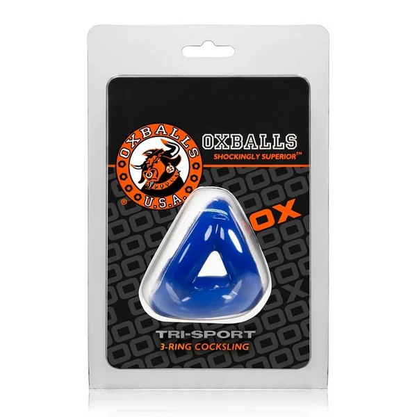 Oxballs Atomic Jock Tri Sport Cocksling - Police Blue — image 4 of 4