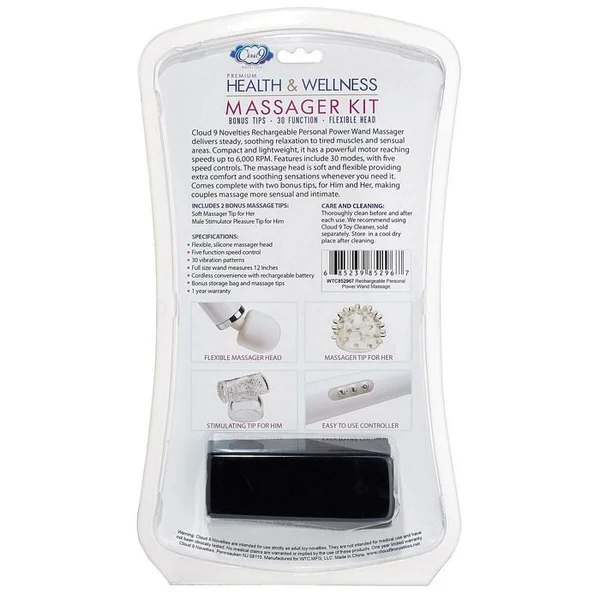 Cloud 9 - Health & Wellness Wand Kit 30 Function White — image 17 of 22
