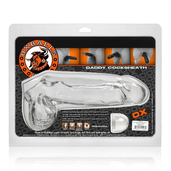 Oxballs Daddy Cocksheath w/Balls - Clear — image 16 of 16