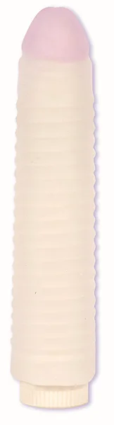 Blush Ribbed Ultraskyn Sleeve w/7.5 inch Vibe — image 8 of 10