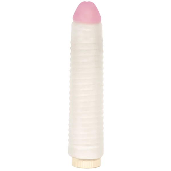 Blush Ribbed Ultraskyn Sleeve w/7.5 inch Vibe — image 9 of 10