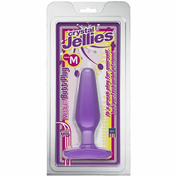 Crystal Jellies Butt Plug Purple Medium — image 10 of 10