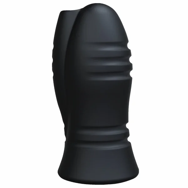 OptiMale Ultraskyn Vibrating Stroker w/Chain Links - Black — image 6 of 8