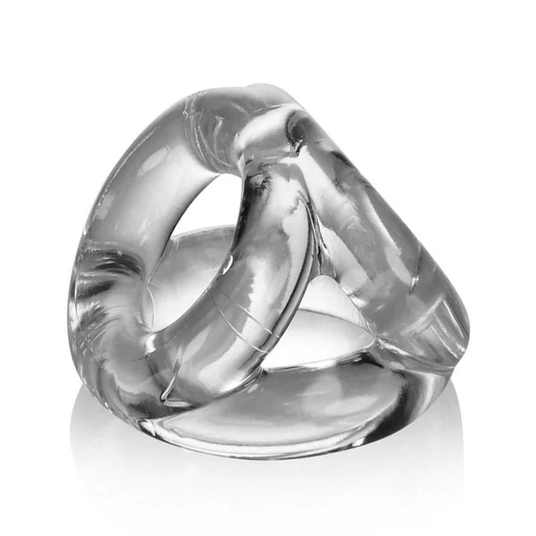 Oxballs Atomic Jock Tri Sport 3 Ring Sling Cockring - Clear — image 5 of 6
