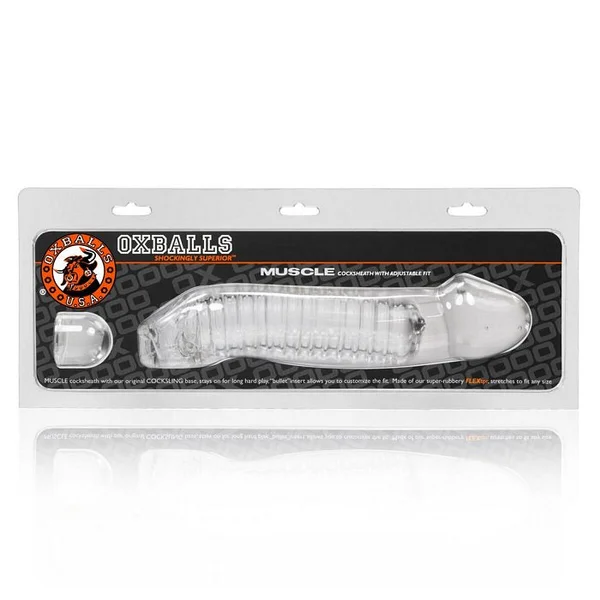 Oxballs Muscle Cock Sheath - Clear — image 7 of 8