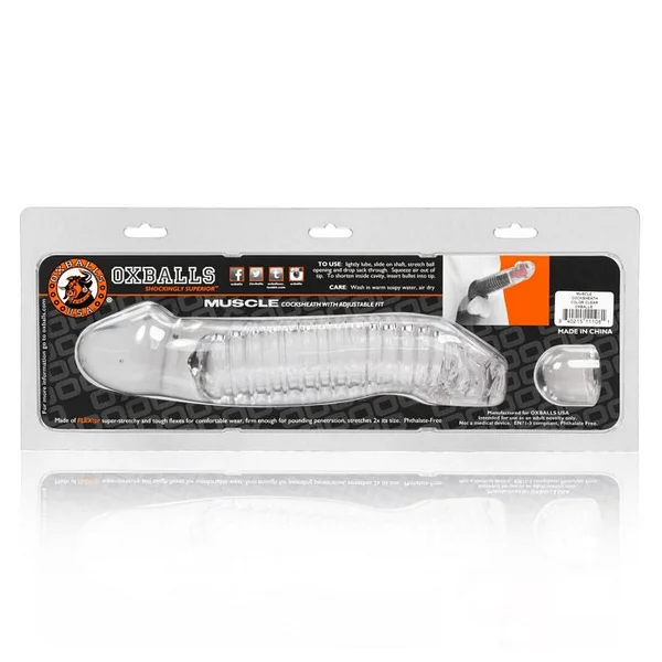 Oxballs Muscle Cock Sheath - Clear — image 8 of 8