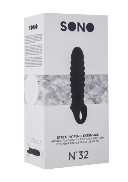 Sono No.32  - Stretchy Penis Extension - Black — image 9 of 9