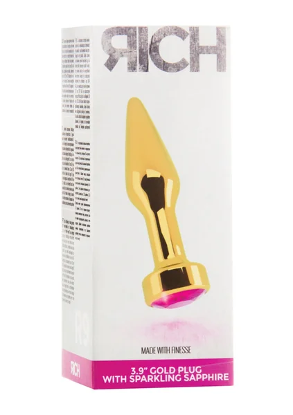 Rich R9 - Gold Plug - 3.9 Inch - Pink Sapphire — image 7 of 8