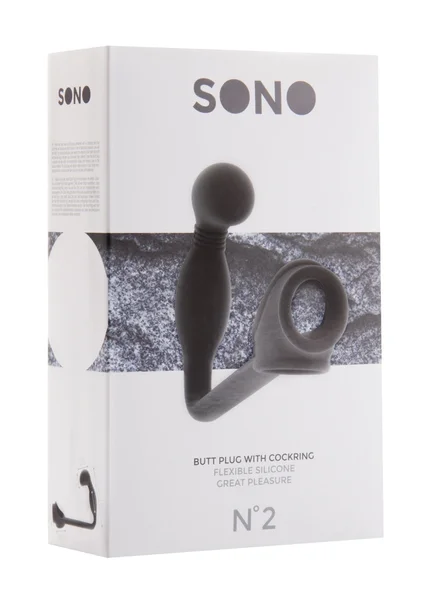 Sono No.2 - Butt Plug with Cockring - Black — image 4 of 4