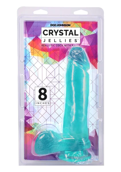 Crystal Jellies 8'' Realistic Cock with Balls — image 4 of 4