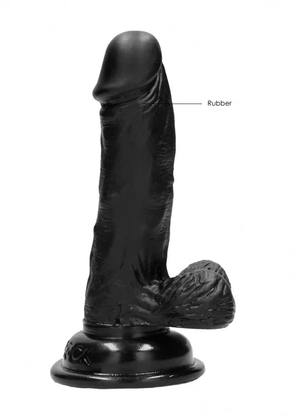 Realistic Cock - 6" - With Scrotum - Black — image 12 of 12