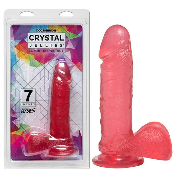 Crystal Jellies 7'' Realistic Cock with Balls — image 7 of 7