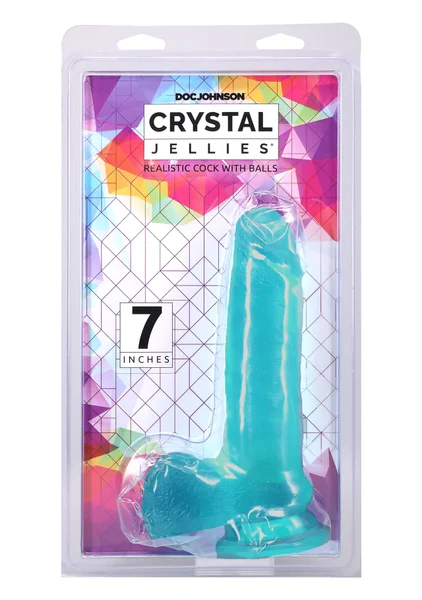 Crystal Jellies 7'' Realistic Cock with Balls — image 6 of 6