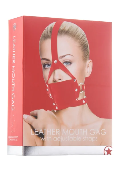 Leather Mouth Gag - Red — image 4 of 4