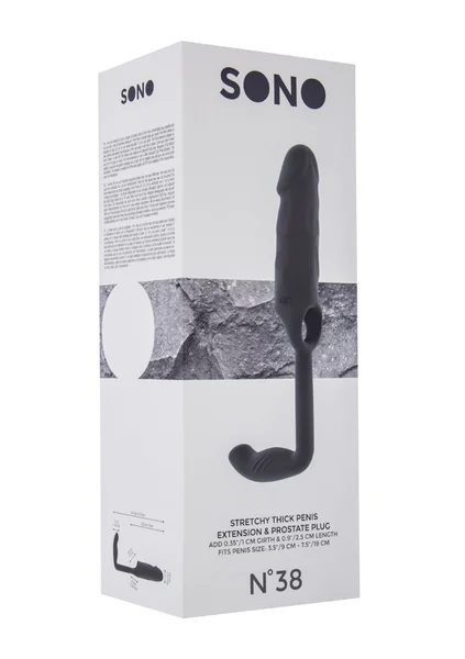 Sono No.38 - Stretchy Penis Extension and Plug - Grey — image 9 of 9