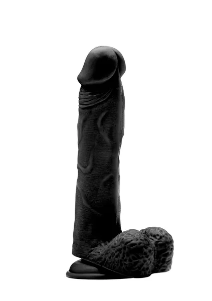 Realistic Cock - 9" - With Scrotum - Black — image 9 of 12
