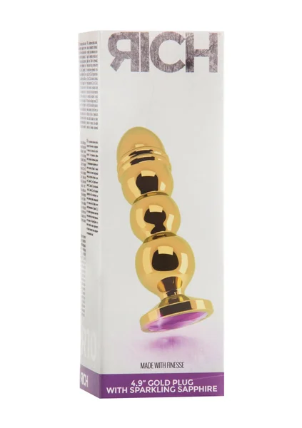Rich R10 - Gold Plug - 4.9 Inch - Purple Sapphire — image 7 of 7