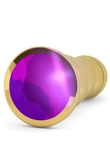 Rich R10 - Gold Plug - 4.9 Inch - Purple Sapphire — image 6 of 7
