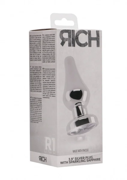 Rich R1 - Silver Plug - 3.9 Inch - Clear Sapphire — image 5 of 6