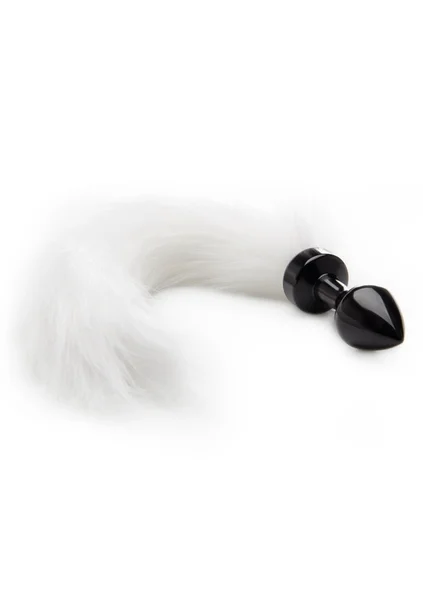 White Tail Buttplug - Black — image 2 of 2