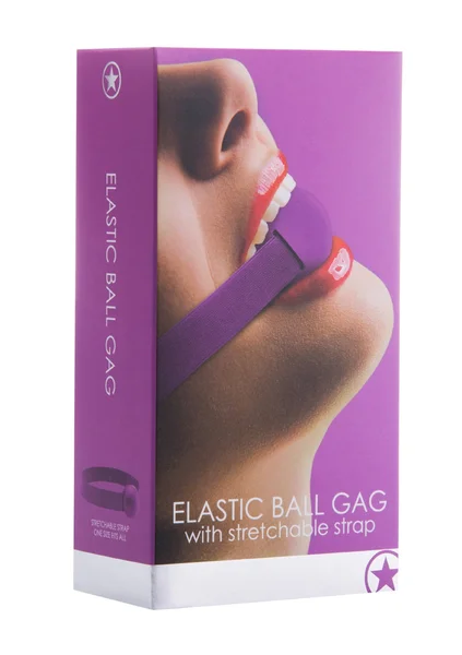 Elastic Ball Gag - Purple — image 6 of 6