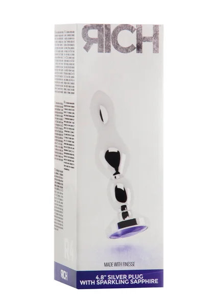 Rich R4 - Silver Plug - 4.8 Inch - Purple Sapphire — image 5 of 6