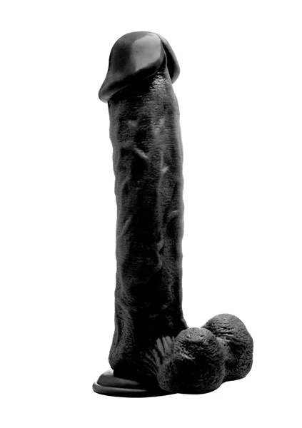 Realistic Cock - 11" - With Scrotum - Black — image 9 of 12