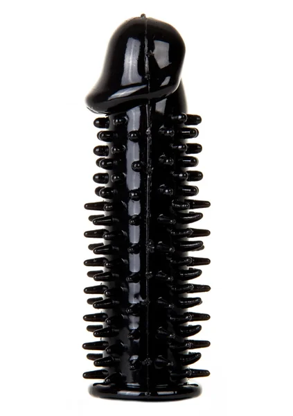 Realistic Spikey Penis Extension - Black — image 5 of 6