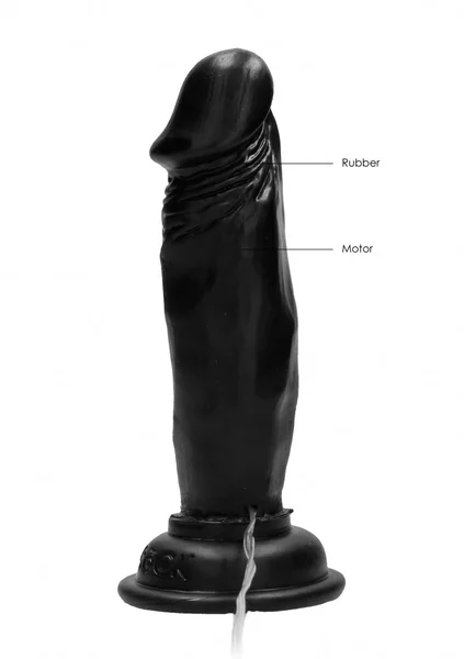 Vibrating Realistic Cock - 6" - Black — image 12 of 12