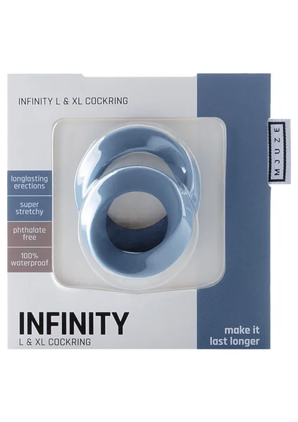 Infinity - L and XL Cockring - Blue — image 8 of 9
