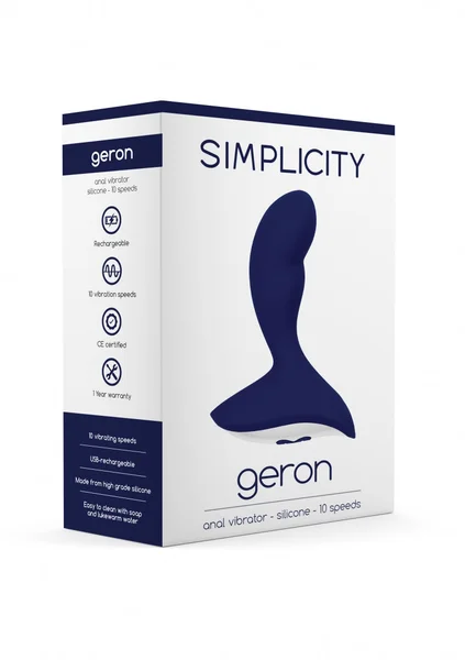 GERON Anal vibrator - Blue — image 5 of 6