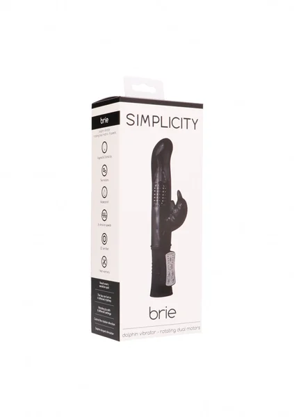 BRIE dolphin vibrator - rotating dual motors - Black — image 6 of 6