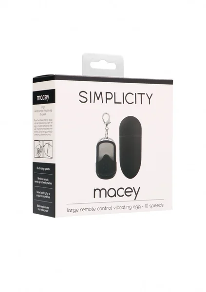 MACEY remote control vibrating egg - Black — image 6 of 6