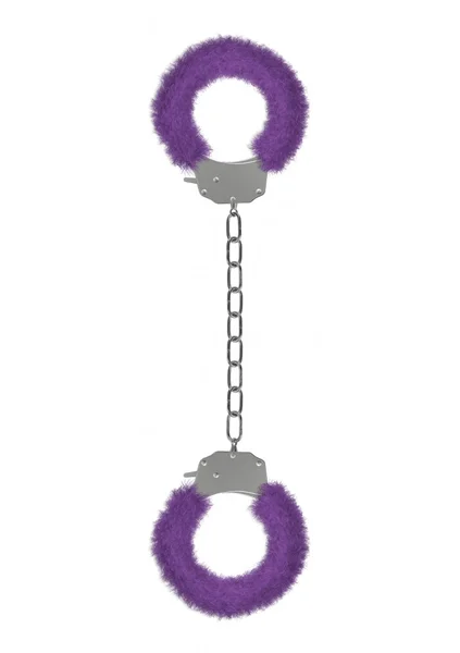 Pleasure Legcuffs Furry - Purple — image 3 of 3