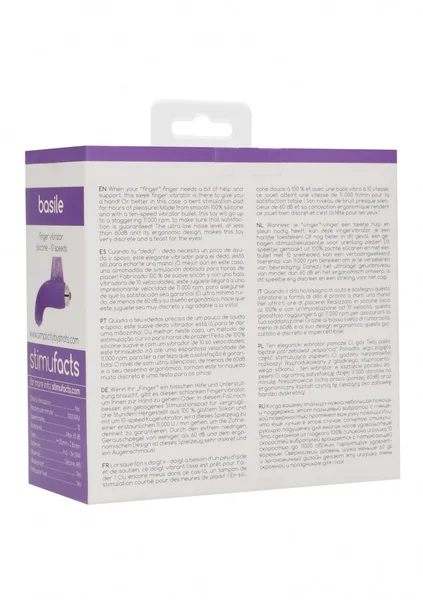 BASILE Finger vibrator - Purple — image 8 of 9