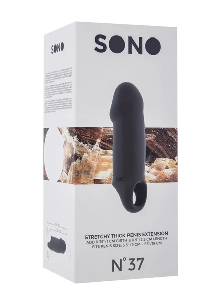 Sono No.37 - Stretchy Thick Penis Extension - Grey — image 9 of 9