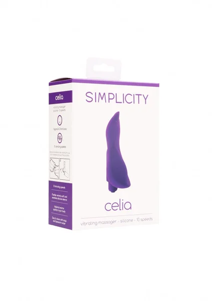 CELIA vibrating massager - silicone - Purple — image 5 of 5