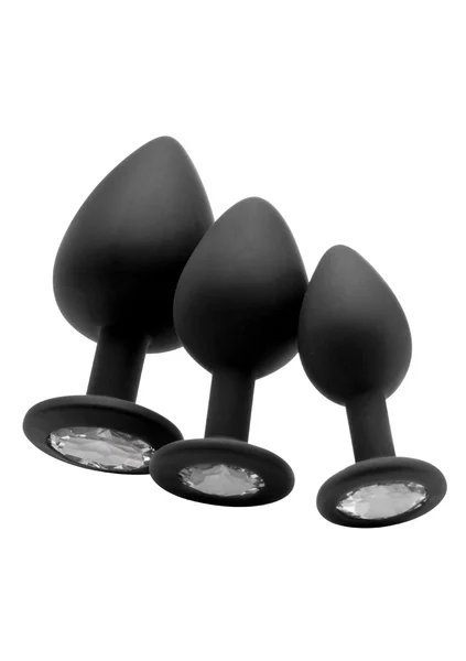 Large Diamond Butt Plug - Black — image 8 of 9